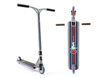 Triku skrejritenis – Lucky Cody Flom Sig Pro Scooter (Silver/Red/Blue)