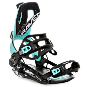 Snovborda stiprinājumi - Raven Fastec FT 360 Black/Mint (S M) - S