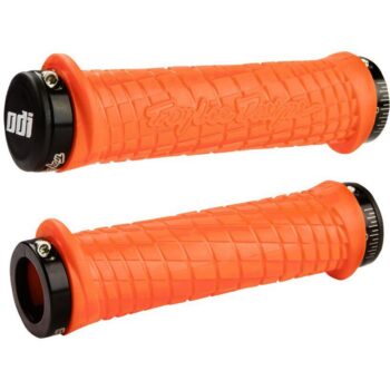 Rokturi: ODI Troy Lee Designs Lock-On MTB Grips- 130mm- oranži