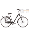 Velosipēds - Romet Art Deco Lux 28'' Alu 2022 Melns- 18M