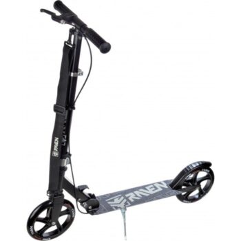 Skrejritenis Kick Scooter Raven Straight Black/Silver 200mm Ar rokas bremzi