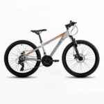 Velosipēds Romet Rambler DIRT 2024 24", sudraba/oranžs, Rāmis 12"