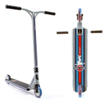 Triku skrejritenis – Lucky Cody Flom Sig Pro Scooter (Silver/Red/Blue)