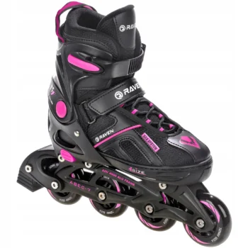 Regulējama skrituļslidas Raven Pulse, melnas/rozā, 37-40