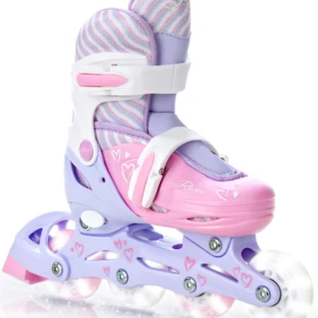 Regulējama skrituļslidas Raven Loretta, balta/rozā/violeta, 30-33