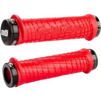 Rokturi: ODI Troy Lee Designs Lock-On MTB Grips- 130mm- Sarkani