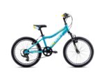 Vaikiškas dviratis – ROMET RAMBLER 20 KID 2, S 20'', Turkio spalvos/Mėlynos spalvos