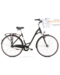 Velosipēds - Romet Art Deco Lux 28'' Alu 2022 Melns- 18M
