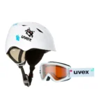 Slēpošanas Ķivere ar brilēm - Uvex AIRWING 2 white pacman 52-54 cm