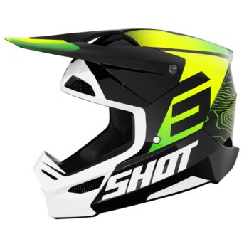 Ķivere: Shot Furious Helmet - Apex - Neon Yellow