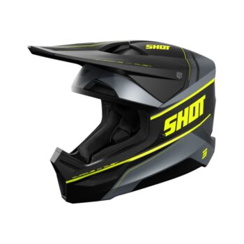 Ķivere: Shot Furious Helmet - Dust Neon Yellow Matt