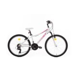 Velosipēds - Rower ROMET JOLENE 24'', S/13" balts - rozā
