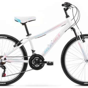 Velosipēds - Rower ROMET JOLENE 24'', S/13" balts - rozā