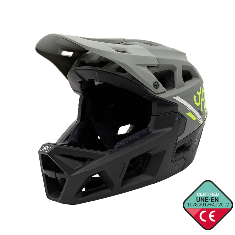 Ķivere: FullFace 360, Melna/Pelēka Ķivere: FullFace 360, Melna/Pelēka